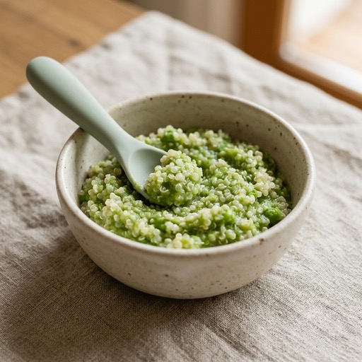 Quinoa & Pea — baby-led weaning recipe for 6+ months