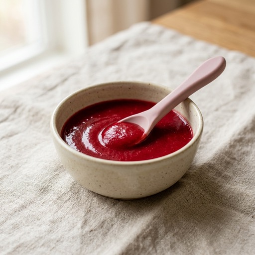 هريس التوت — baby-led weaning recipe for 6+ months