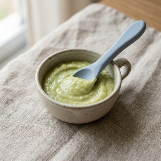 Rice Cereal & Avocado — baby-led weaning recipe for 6+ months