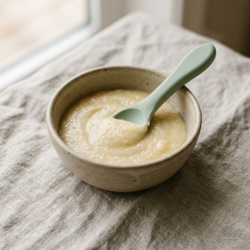 Rice Cereal with Banana — baby-led weaning recipe for 6+ months