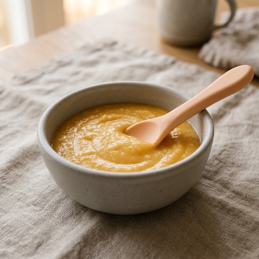 Rice Cereal & Mango — baby-led weaning recipe for 6+ months