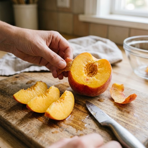 Ripe Peach Slices — photo 1