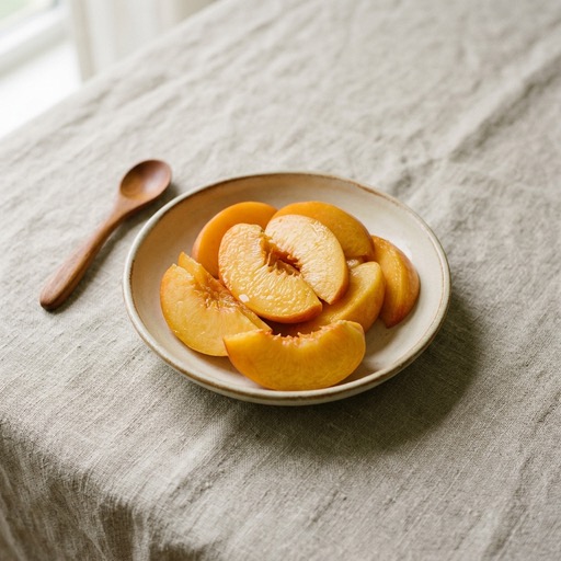 Ripe Peach Slices — baby-led weaning recipe for 6+ months