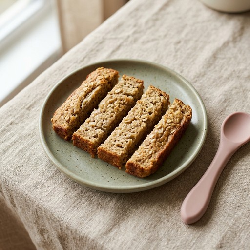 Soft Banana Bread Slices — baby-led weaning recipe for 9+ months
