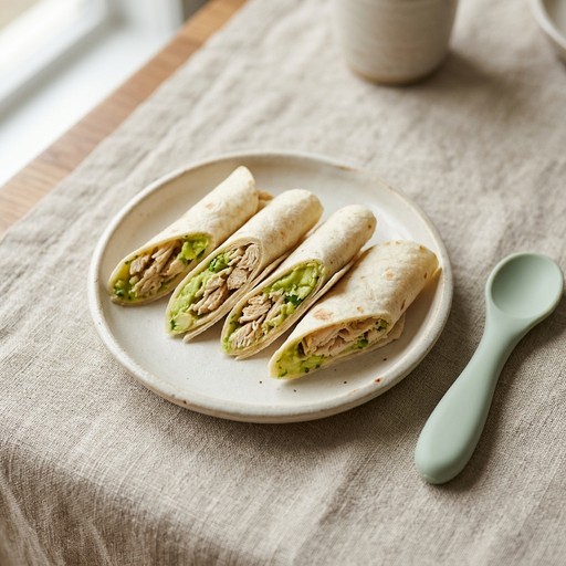 Soft Chicken Taco Strips — baby-led weaning recipe for 12+ months
