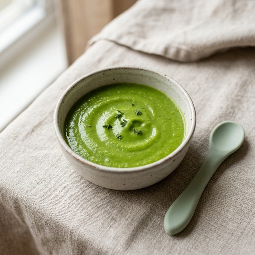 هريس الهليون على البخار — baby-led weaning recipe for 6+ months