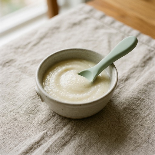 مهروس الشمر المطهو على البخار — baby-led weaning recipe for 6+ months