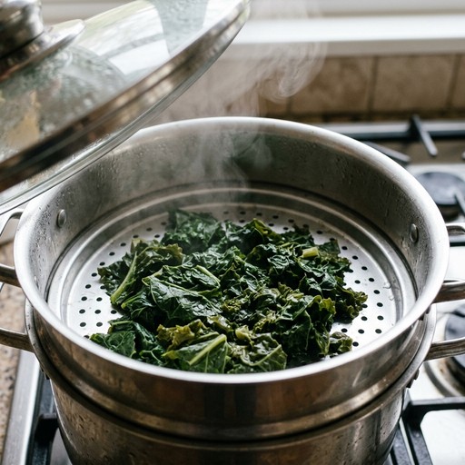 Puré de kale al vapor — photo 1