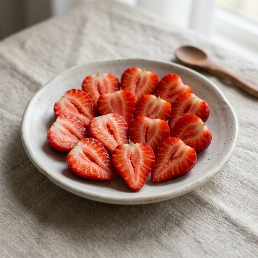 Strawberry Halves — baby-led weaning recipe for 9+ months