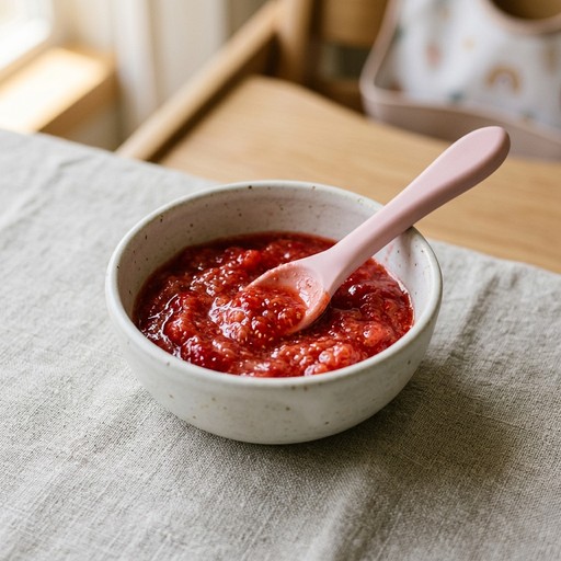 مهروس الفراولة — baby-led weaning recipe for 9+ months
