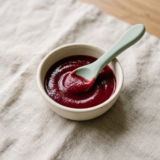 بوريه الكرز الحلو — baby-led weaning recipe for 6+ months