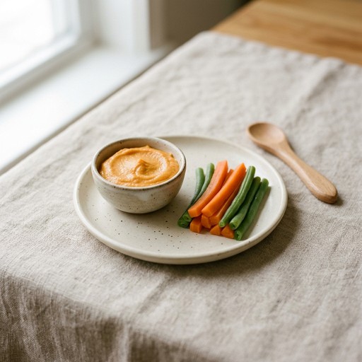Sweet Potato Hummus — baby-led weaning recipe for 6+ months