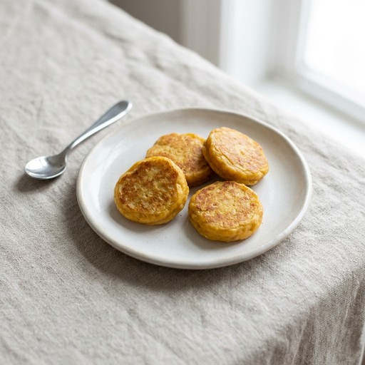 Sweet Potato & Lentil Cakes — baby-led weaning recipe for 6+ months