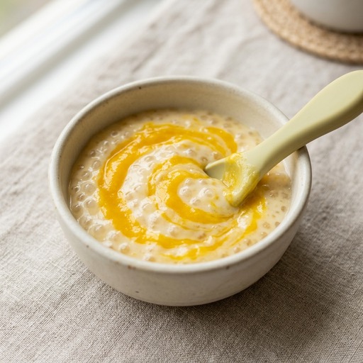 Tapioca & Mango — baby-led weaning recipe for 6+ months