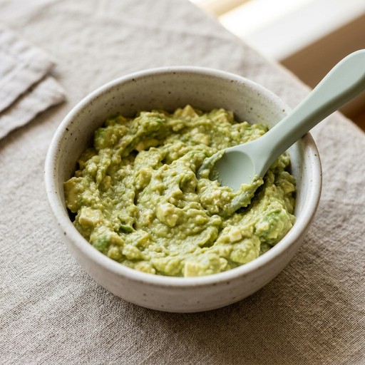 مهروس التوفو والأفوكادو — baby-led weaning recipe for 6+ months