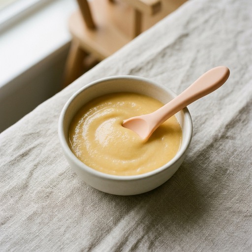 Tofu & Peach — baby-led weaning recipe for 6+ months