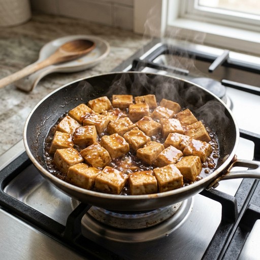 Soft Teriyaki Tofu Cubes — photo 1