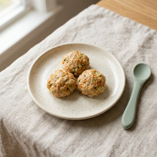 Turkey & Veggie Meatballs — baby-led weaning recipe for 6+ months