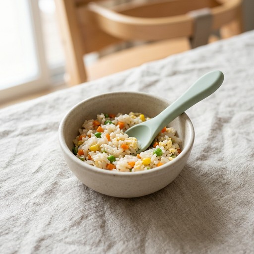 Vegetable Fried Rice — baby-led weaning recipe for 12+ months