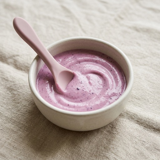 Yogurt & Blueberry — baby-led weaning recipe for 6+ months