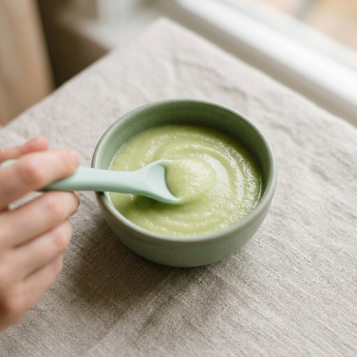 بوريه الكوسا — baby-led weaning recipe for 6+ months