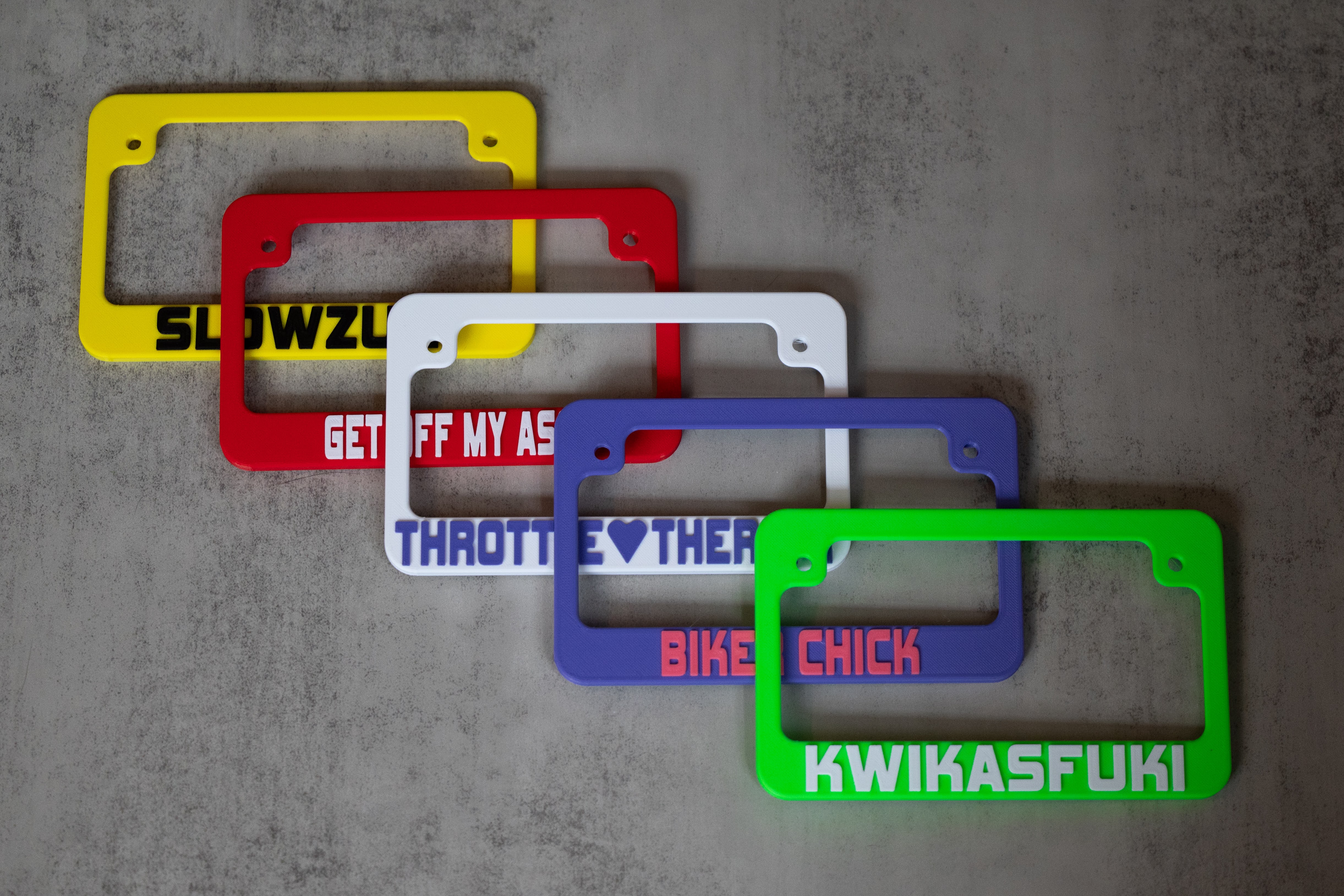 Motorcycle License Plate Frame