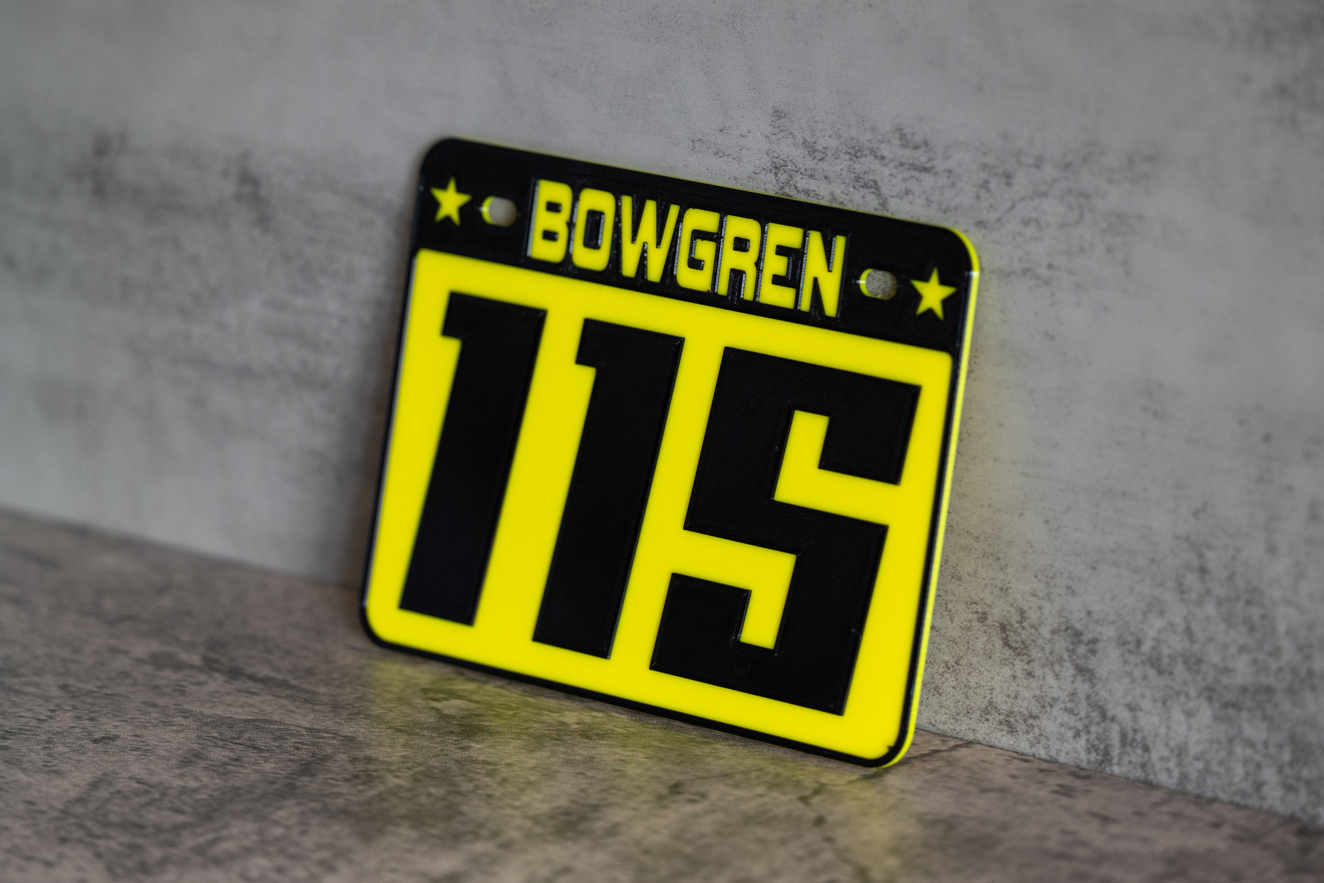 Custom ATV Number Plate