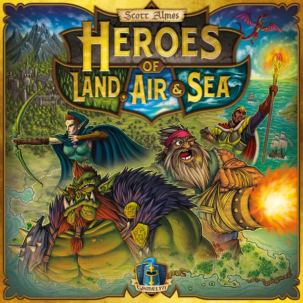 Main image of Heroes of Land, Air & Sea - Deluxe Reprint board game