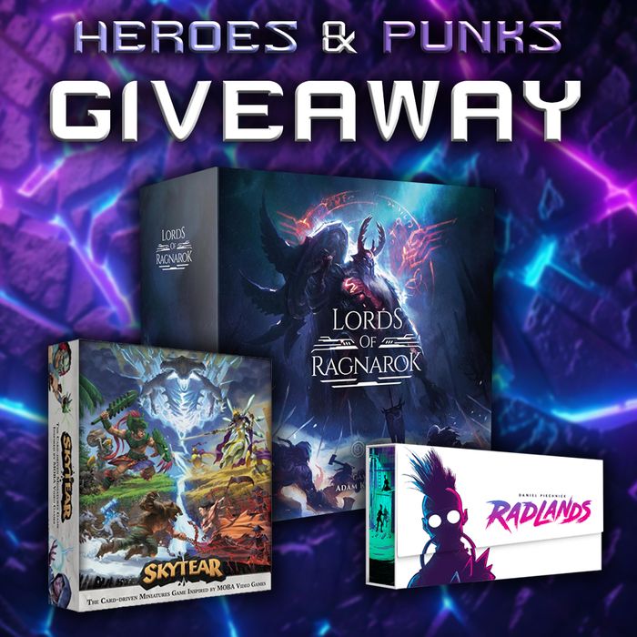 Giveaway image for Heroes and Punks Giveaway!