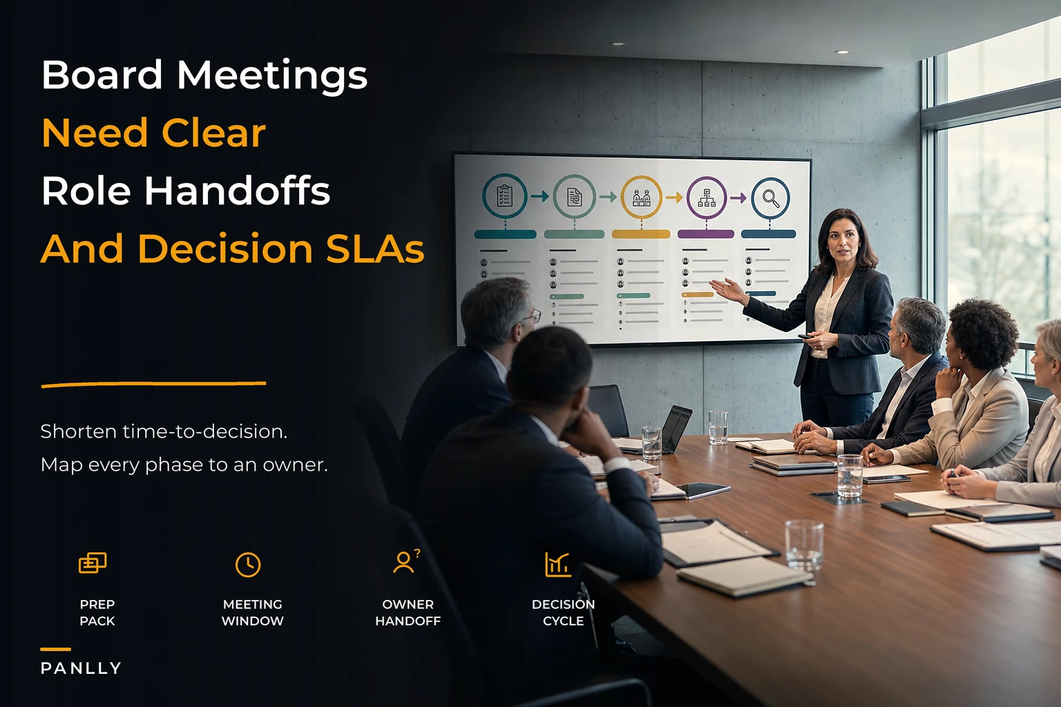 Eliminate board decision bottlenecks with a role-level meeting lifecycle