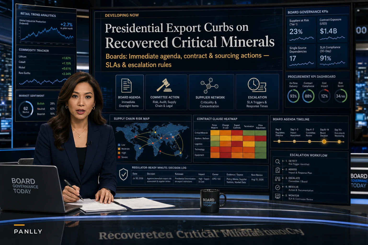 Export curbs on recovered critical minerals: immediate board actions for supply‑chain, contracts and risk oversight