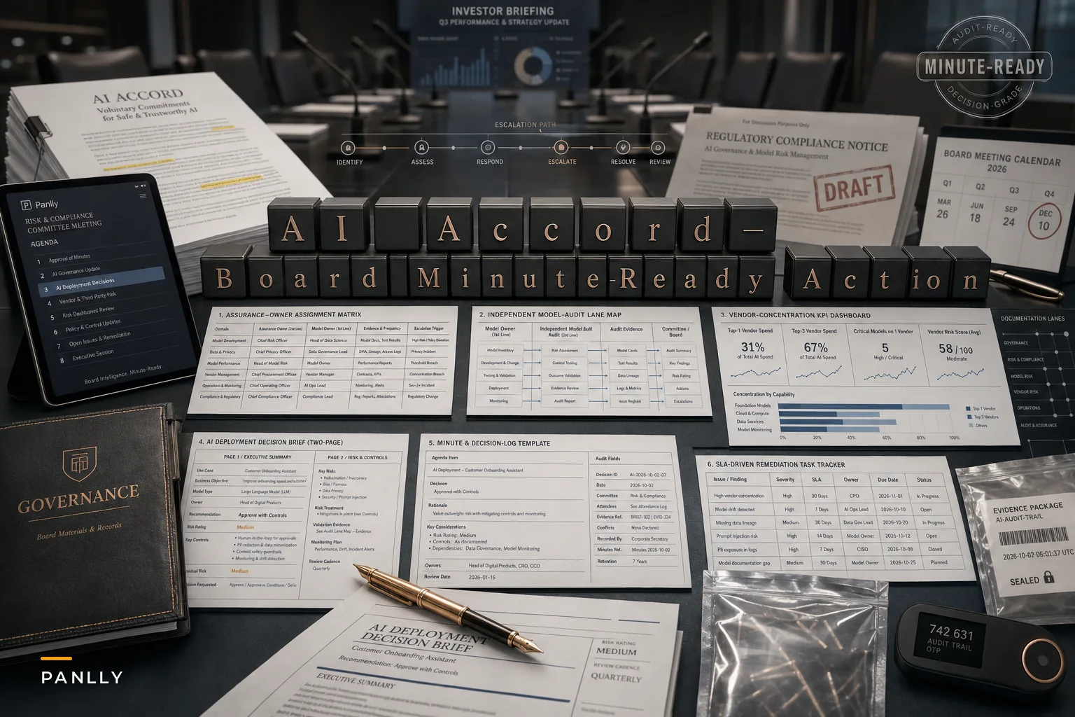 Translating the New AI Accord into Board Action: Audit Lanes, Assurance Owners, and Minute‑Ready Oversight