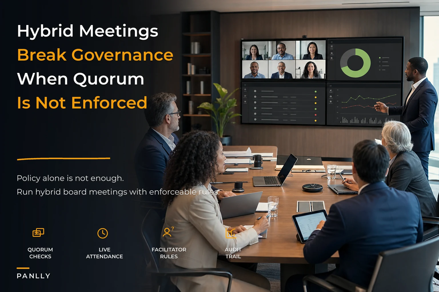 When hybrid meeting habits break governance — a framework to fix quorum, voting and confidentiality