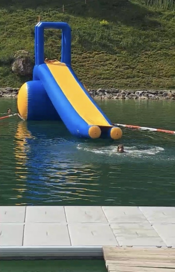 Inflatable slide