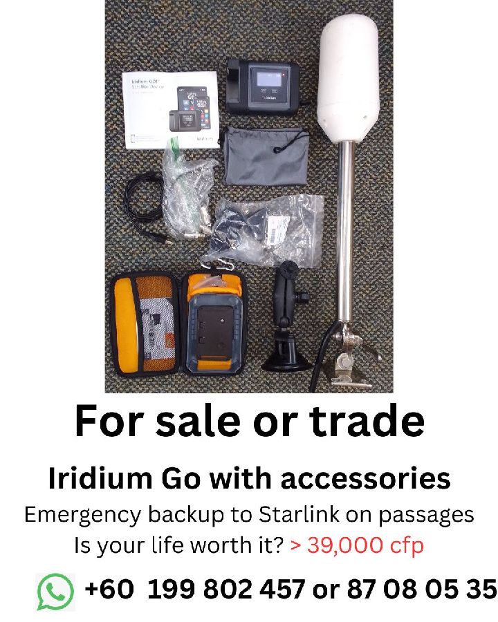 Iridium Go with antenna