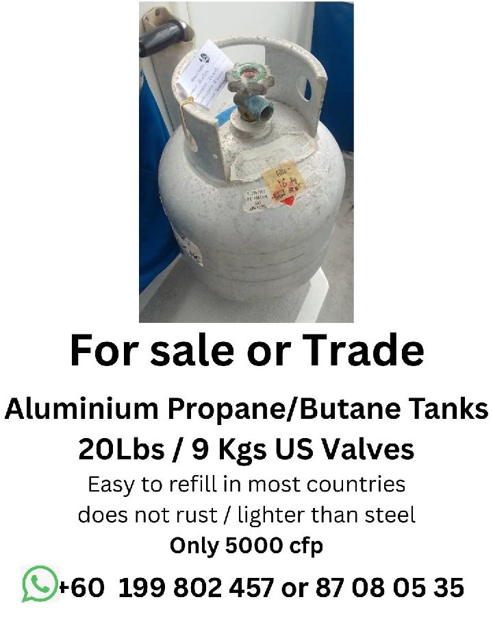 Aluminium propane tank 20 Lbs