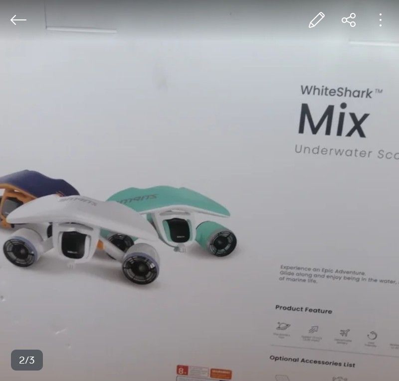 Sublue Underwater Scooter (white shark mix) — photo 2