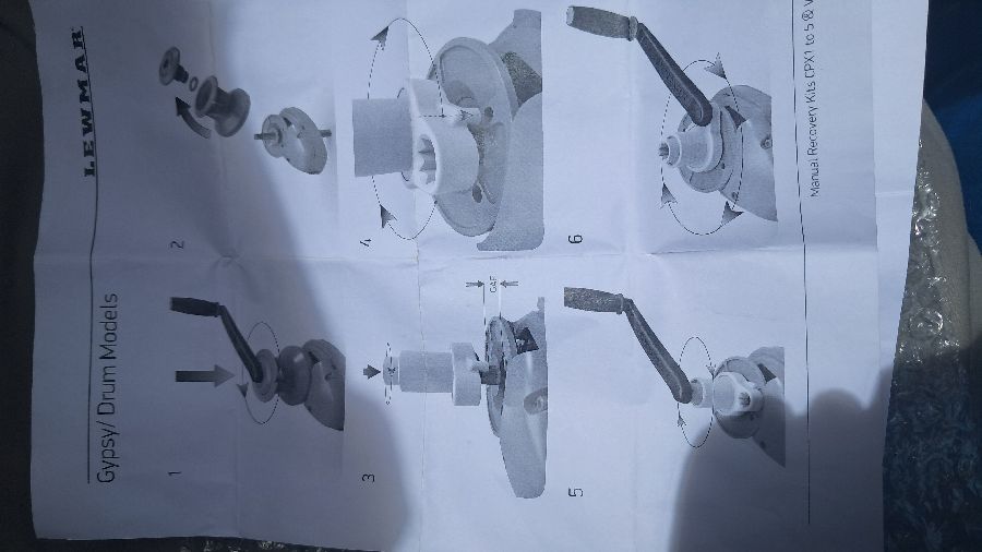 Lewmar CPX 1-5 manual recovery kit — photo 5