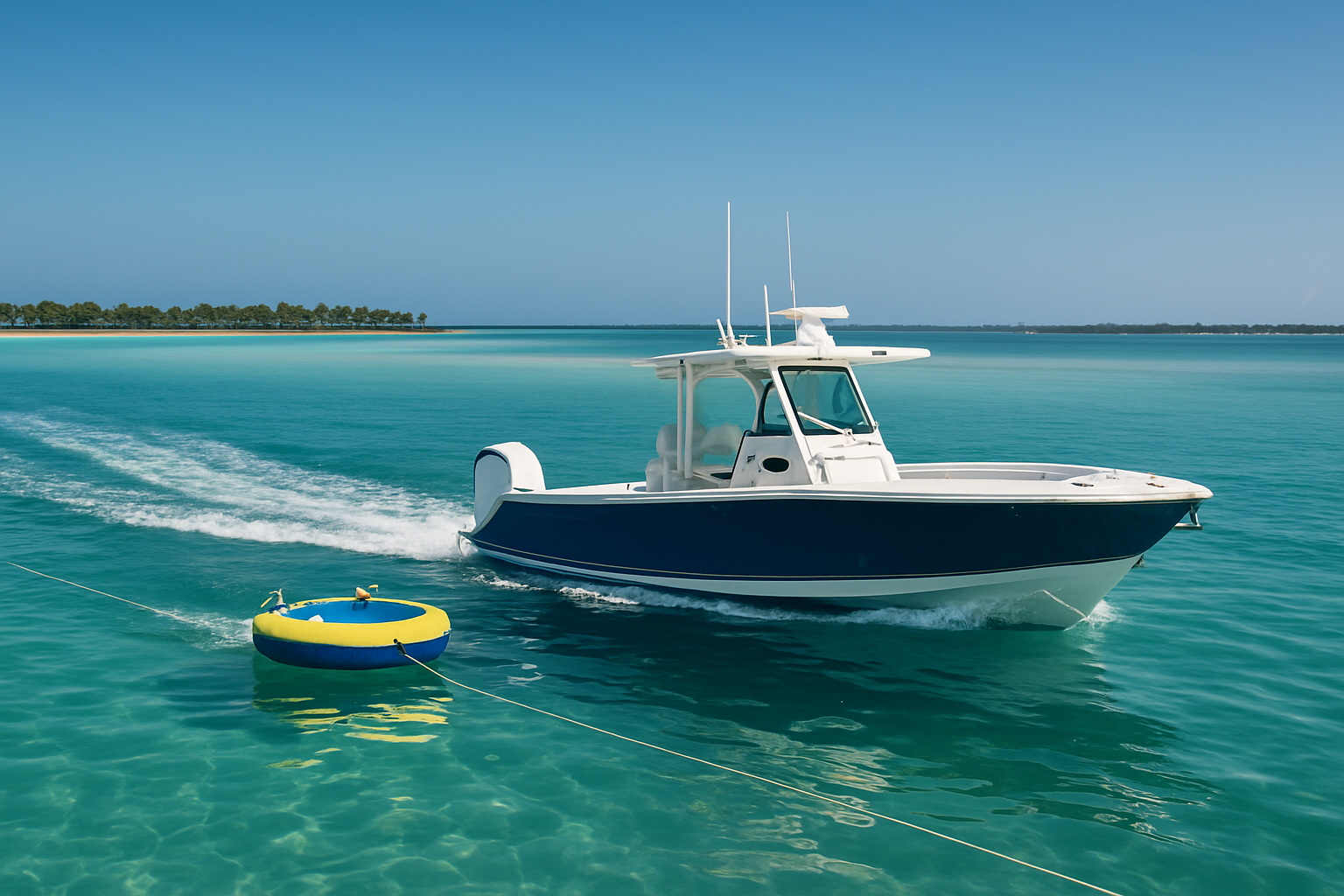 Tubing in North Biscayne Bay