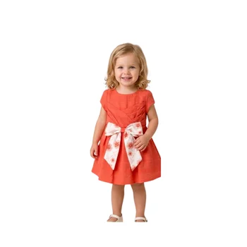 Robe 9-24 Mois Fille “Corail Élégance”