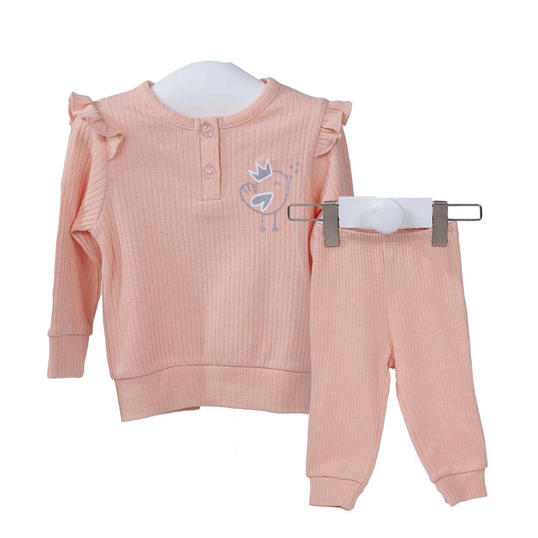 Ensemble Fille Confort – Haut à Volants et Legging