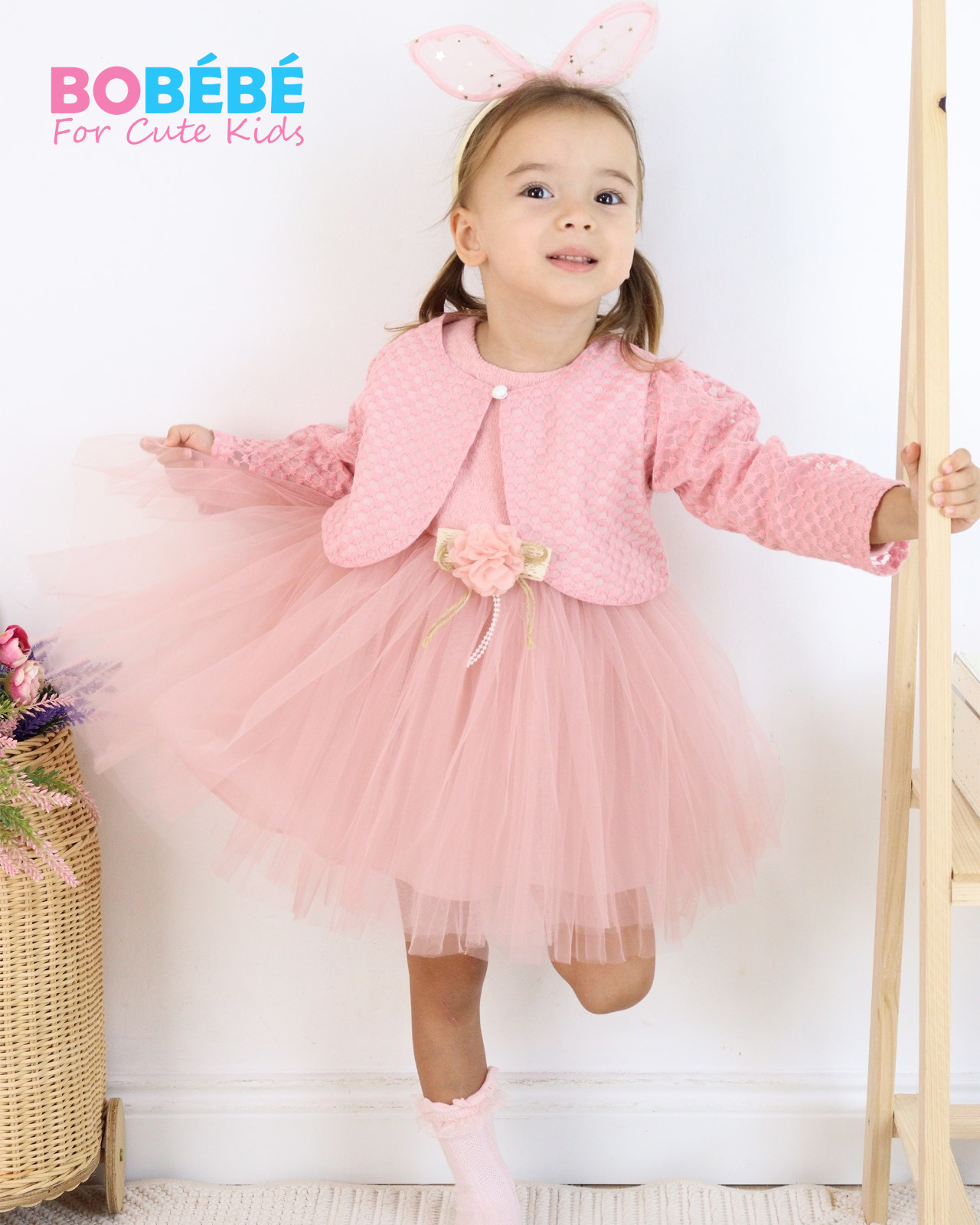Robe Tutu Bébé Fille – Avec Boléro Élégant