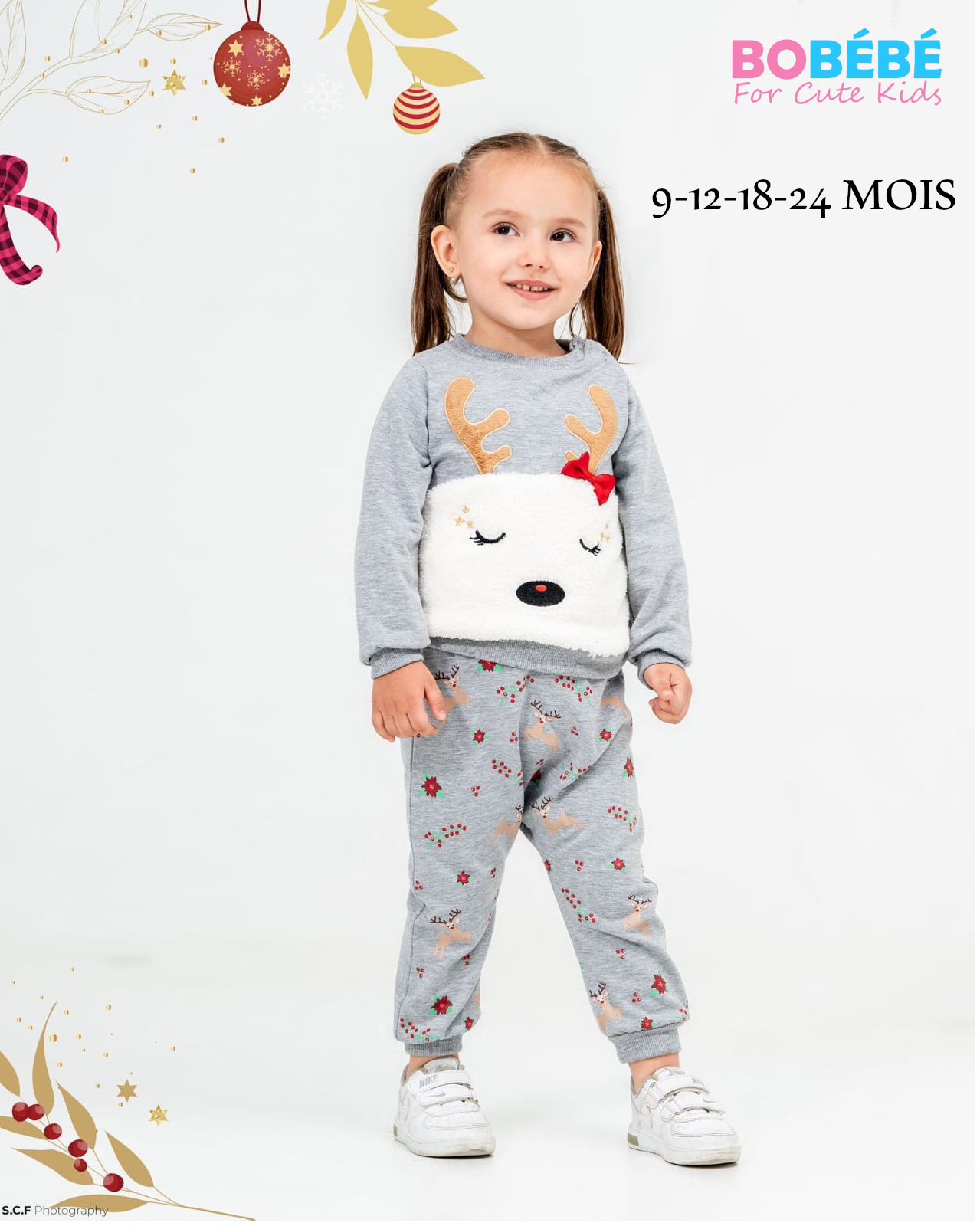 Ensemble Bébé Fille “Petit Renne”