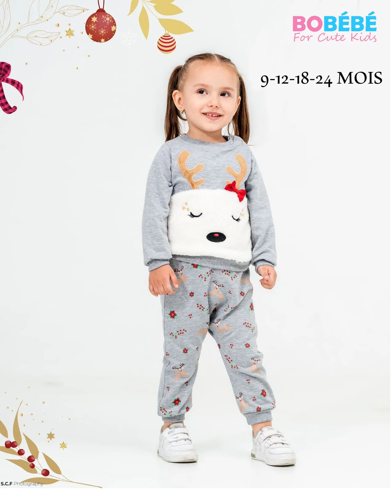 Ensemble Bébé Fille “Petit Renne”