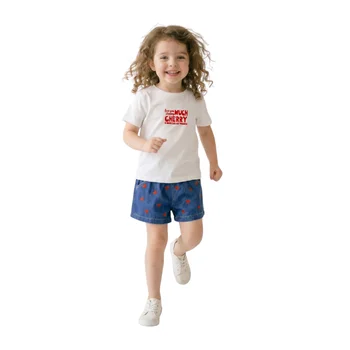 Ensemble 3-6 ANS Fille “Cherry Denim”