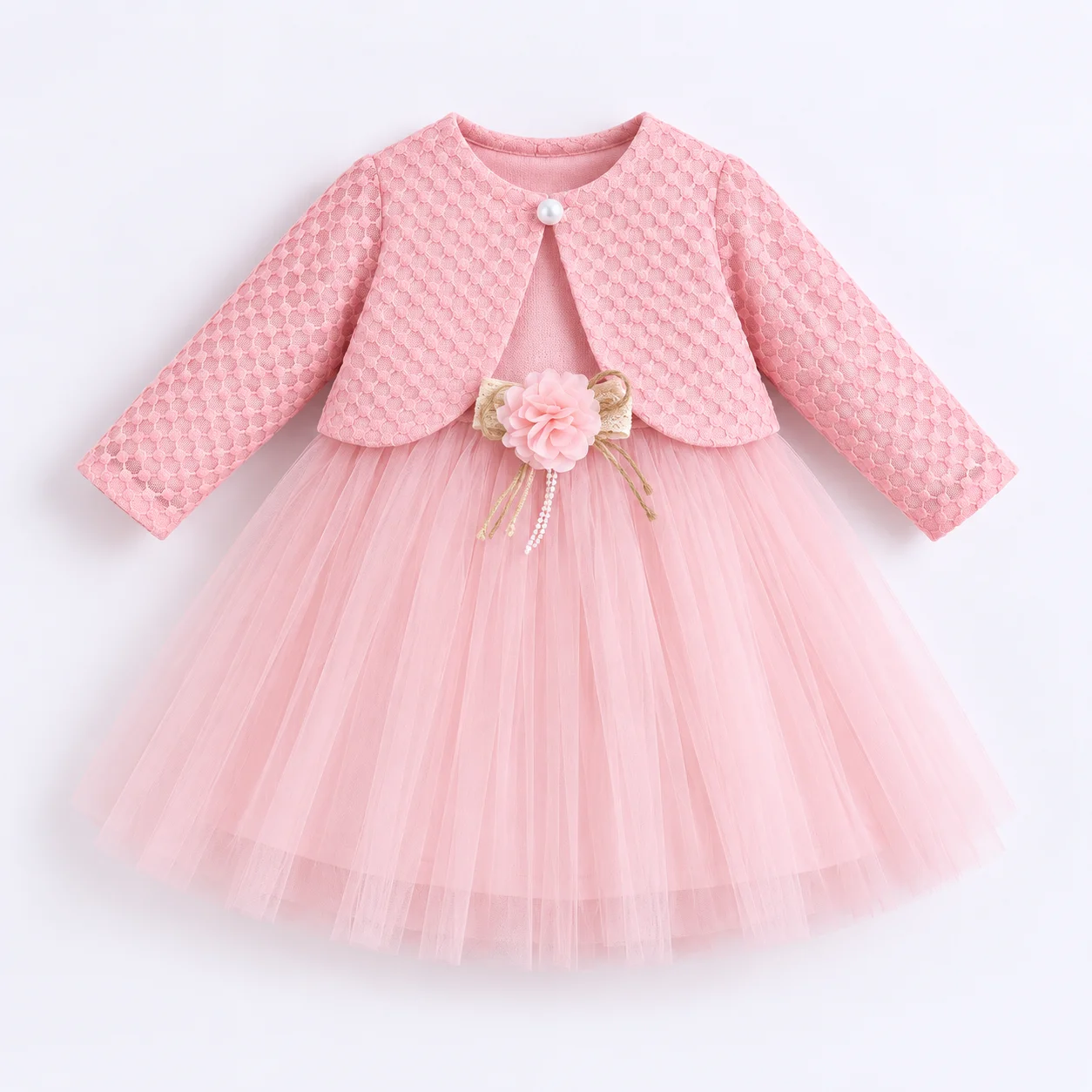 Robe 6-36 Mois Tutu Bébé Fille – Avec Boléro Élégant