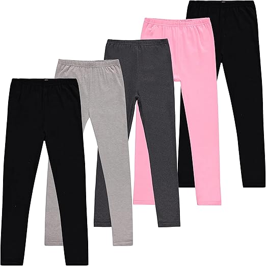Lot de leggings en coton stretch pour fille – spécial danse