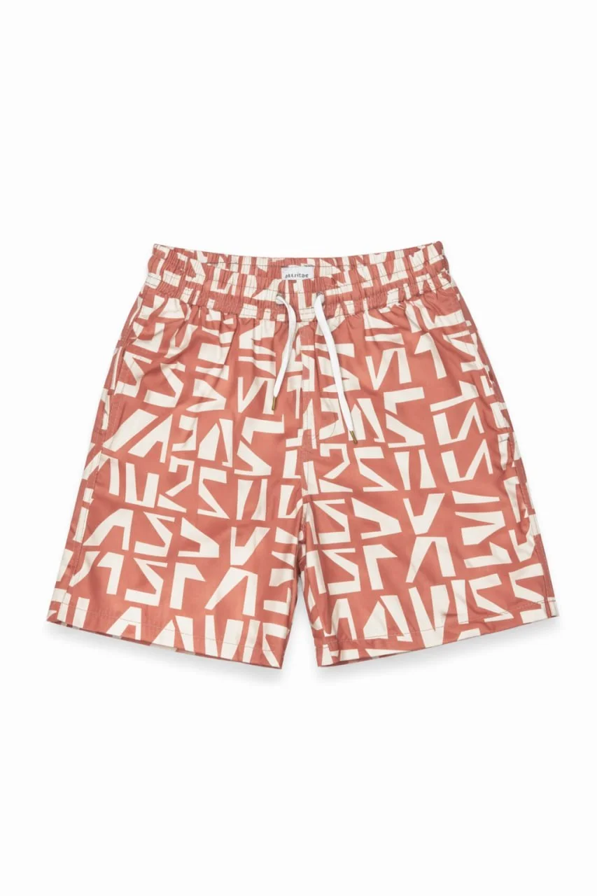 Short de Bain 4-15 ANS Garçon “Coral Graphic”