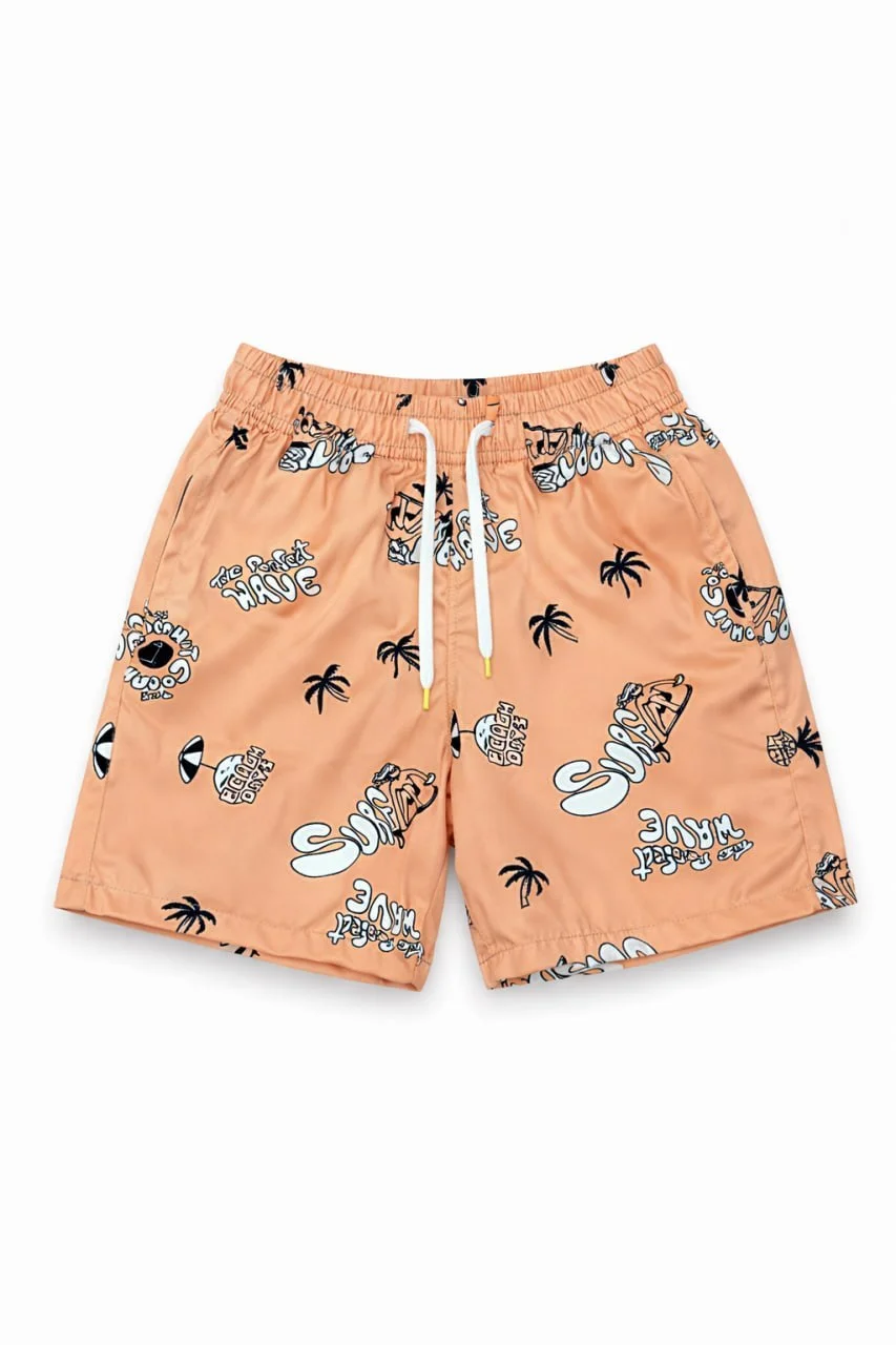 Short de Bain 4-15 ANS Garçon “Peach Wave”
