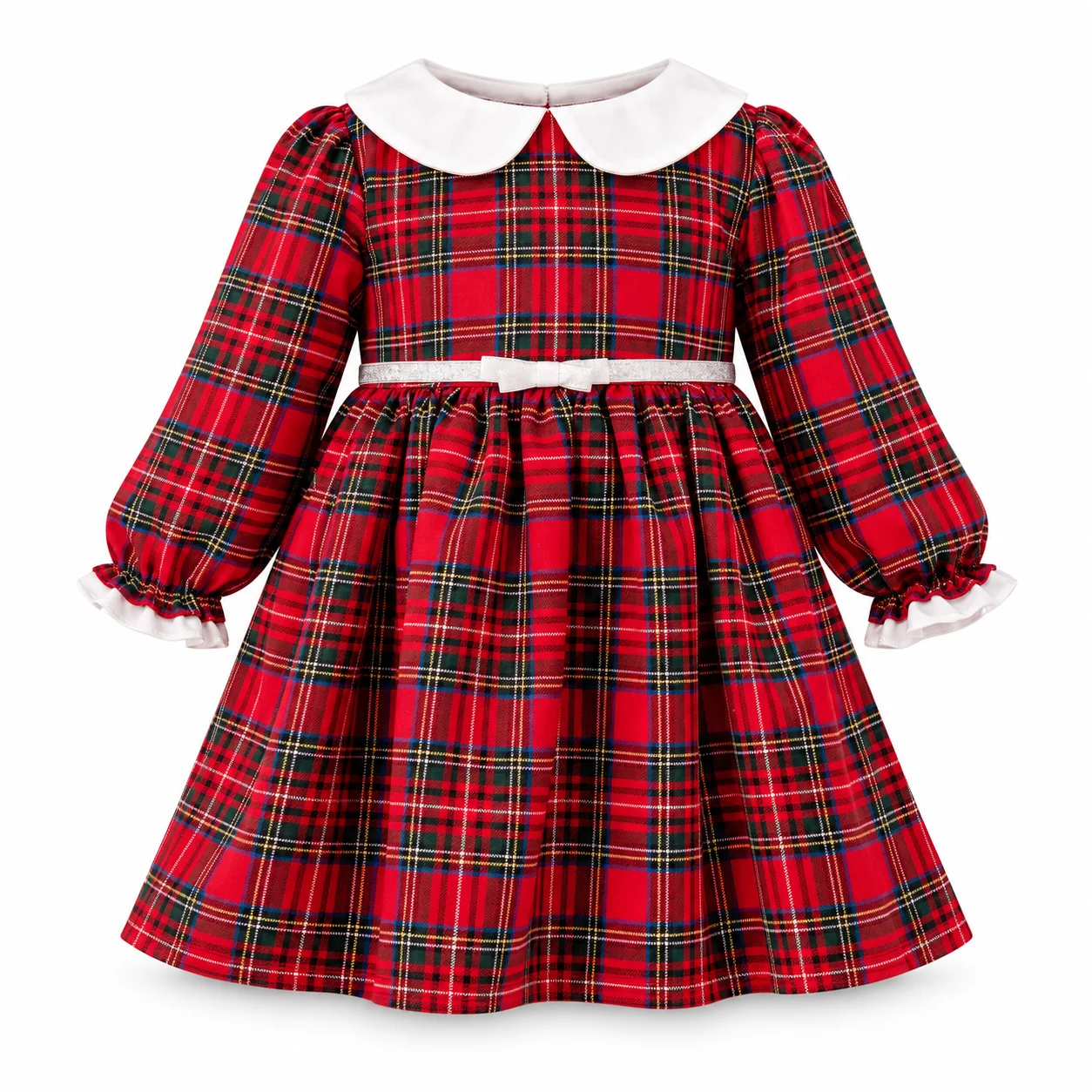 Robe 6-24 Mois Bébé Fille à Carreaux – Style Classique Élégant